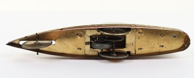 Hess tinplate friction driven Paddle Steamer ship, circa 1900, - 6