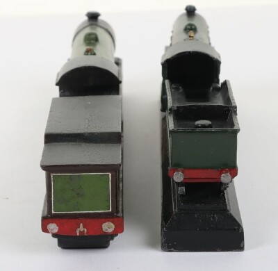 Two cast metal locomotive paperweights, - 5