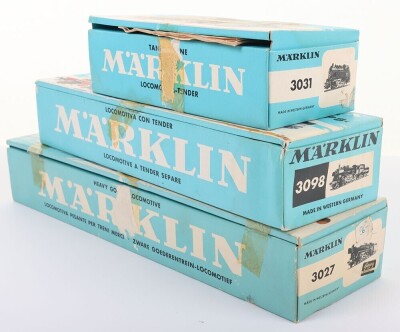 Marklin HO gauge three boxed DB steam locomotives, - 4