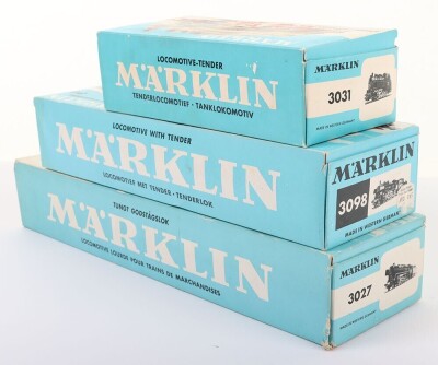 Marklin HO gauge three boxed DB steam locomotives, - 5