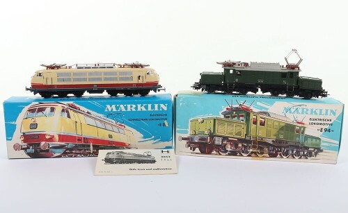 Marklin HO gauge two boxed DB electric locomotives,