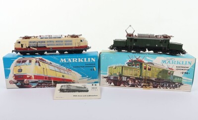 Marklin HO gauge two boxed DB electric locomotives, - 2