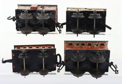Bing 0 gauge GNR coaches, German circa 1905, - 3