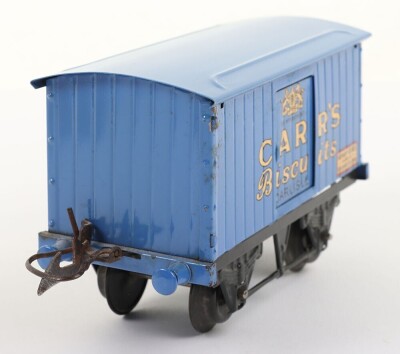 Hornby Series 0 gauge Carr&rsquo;s Biscuits Private Owners van, 1930s, - 2