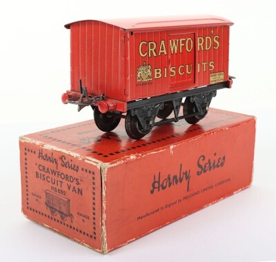 Hornby Series 0 gauge boxed Crawford&rsquo;s Biscuits Private Owners van, 1934-38, - 3