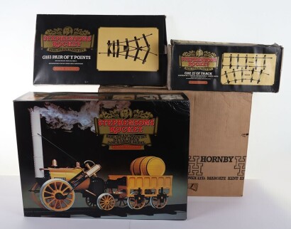 Hornby Railways 3 &frac12; inch gauge Stephensons Rocket Real Steam set