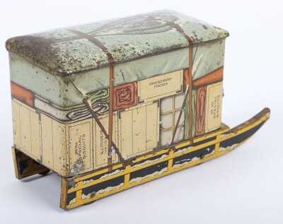 A Jacob's and Co loaded Sledge Biscuit tin, English 1920s, - 2