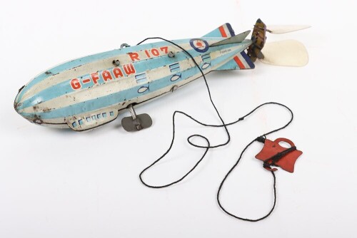 Tinplate clockwork Airship, Japanese circa 1930,