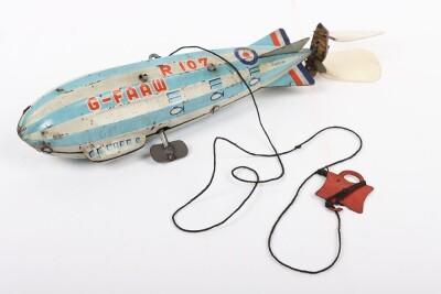 Tinplate clockwork Airship, Japanese circa 1930,