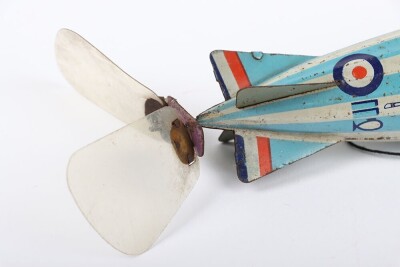 Tinplate clockwork Airship, Japanese circa 1930, - 5
