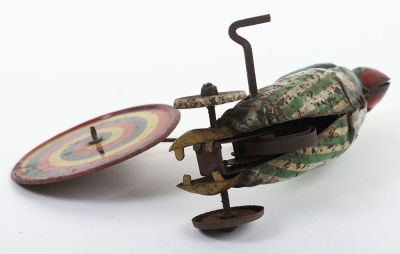 Scarce Distler (Germany) Tinplate Clown with Colour Wheel - 7