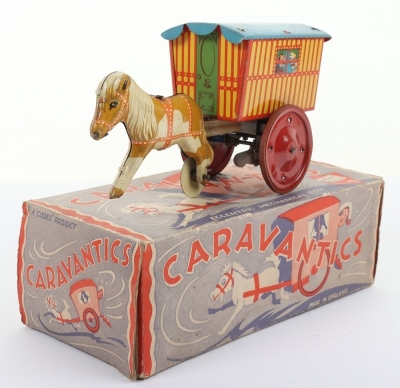 A Boxed Codeg Product (England) Tinplate Caravantics Eccentric Mechanical Toy - 2