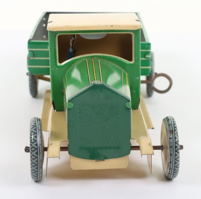 A Wells-Brimtoy (England) Tinplate Four-wheeled Tipper Truck