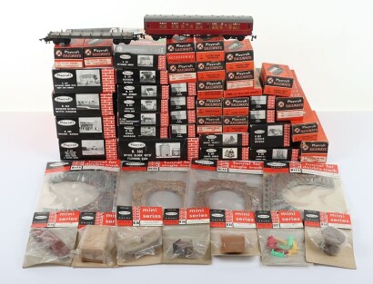 A collection of Playcraft 'OO/HO' Scale Railway kits and accessories