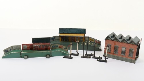 Bing Table Top Railway buildings, circa 1930,