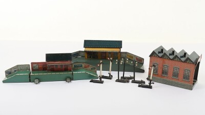 Bing Table Top Railway buildings, circa 1930,