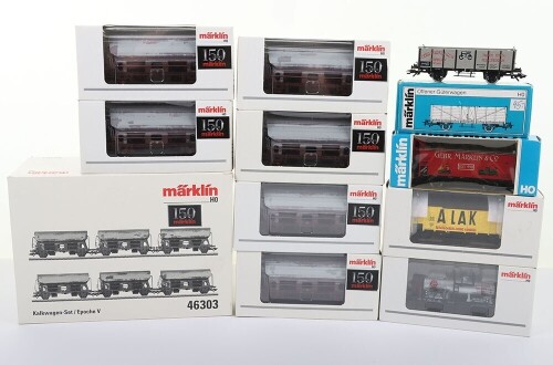 Marklin HO gauge boxed 46303 Lime Transport six car set,