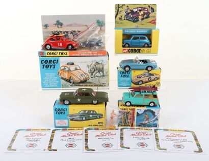 Five Corgi Toys Model Club Models