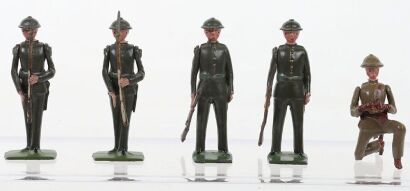 Britains uncatalogued steel helmet infantrymen, 1939,