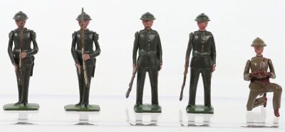 Britains uncatalogued steel helmet infantrymen, 1939,