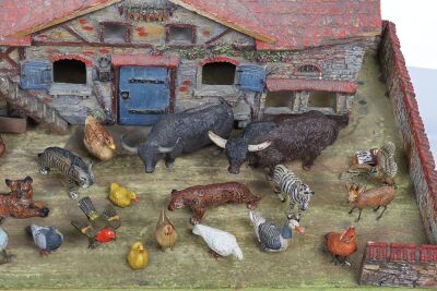 Elastolin 15130 Farm House and a selection of animals, 1930s, - 6