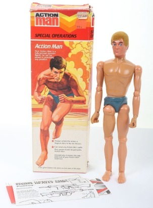 Vintage Palitoy Action Man Boxed Combat Special Operations Basic Figure