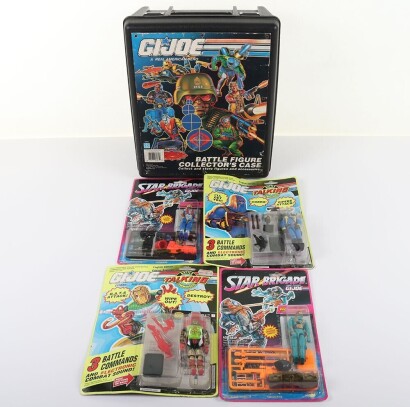 Four Vintage Gi Joe Action Figures Moc carded Hasbro.