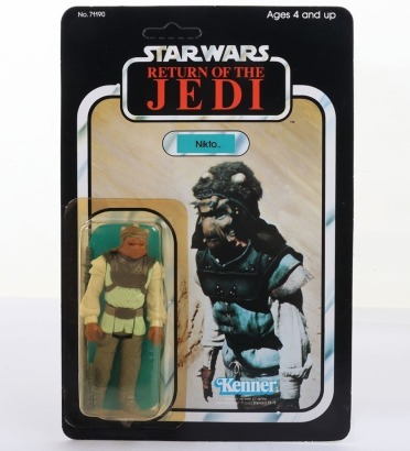 Vintage Star Wars Nikto Return of the Jedi action figure moc carded Kenner.