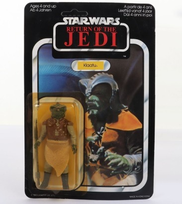 Vintage Star Wars Klaatu Return of the Jedi action figure moc carded Palitoy.