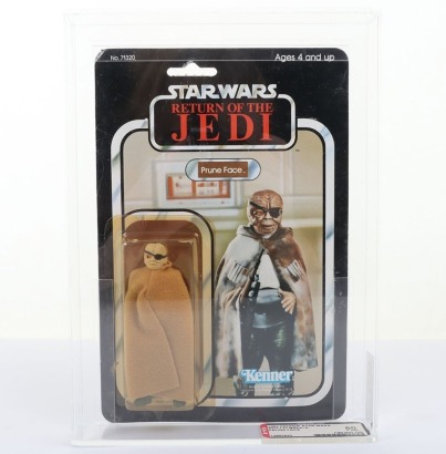 Vintage Star Wars Return of the Jedi Prune Face Action figure carded moc Graded AFA 80% Kenner.
