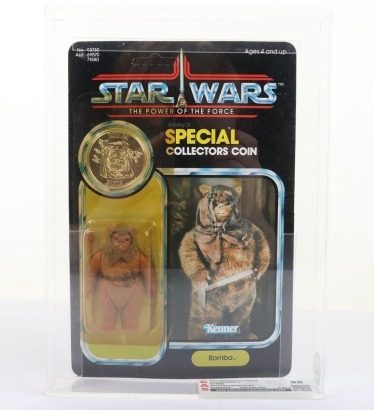 Vintage Star Wars The Power of the Force POTF Last 17 Romba Graded CAS 85% action figure carded moc.