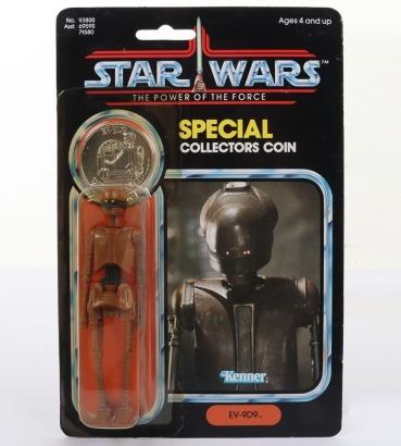 Vintage Star Wars EV-9D9 The Power of the Force POTF Last 17 carded moc Kenner.
