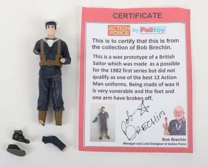 Scarce Unproduced Prototype Action Force Action Figure of a British Sailor.