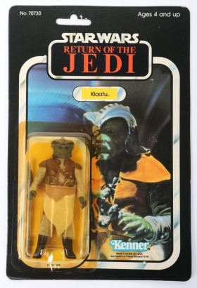 Vintage Star Wars Return of the Jedi Klaatu action figure moc carded Kenner Tsukuda.