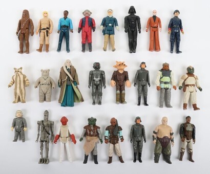 Twenty Four Loose Vintage Star Wars Action Figures Kenner.