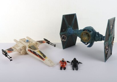 Two Vintage Star Wars Vehicles loose complete Kenner.