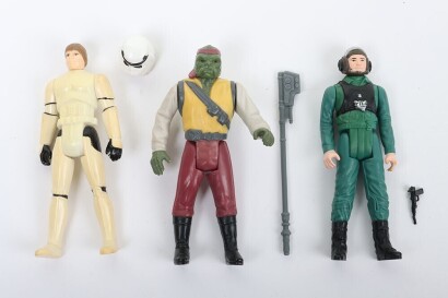 Three Vintage Star Wars Last 17 Action Figures Kenner.
