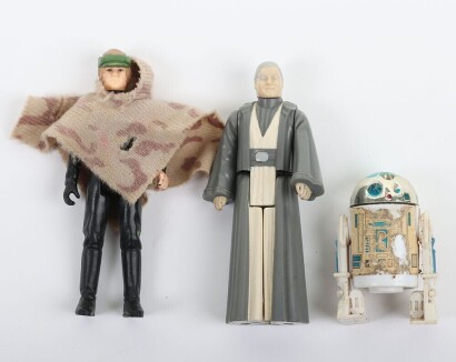 Three Vintage Star Wars Last 17 Action Figures Kenner.