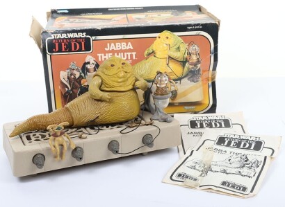 Vintage Star Wars Return of the Jedi Jabba The Hutt Action Playset Boxed Kenner.