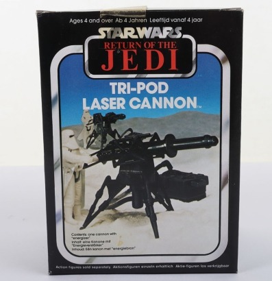 Vintage Star Wars Sealed Return of the Jedi Tri-Pod Laser Cannon Toy boxed Meccano.