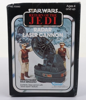 Vintage Star Wars Sealed Return of the Jedi Radar Laser Cannon Toy boxed Kenner.