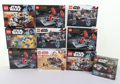 Ten Sealed Star Wars Lego sets.