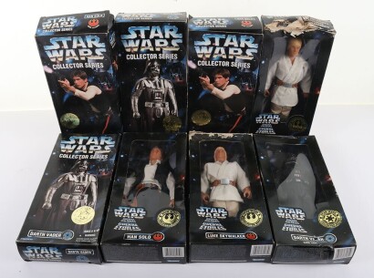 Eight Star Wars Collectors 12 inch Action Figures Dolls Boxed Hasbro.
