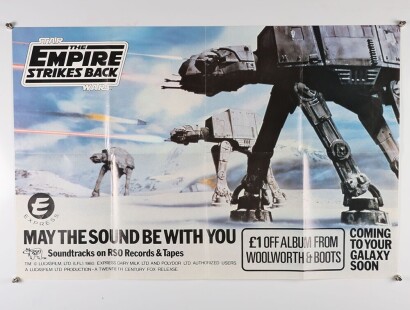 Vintage Star Wars Promotional The Empire Strikes Back Express Dairies Woolworths Boots Poster.