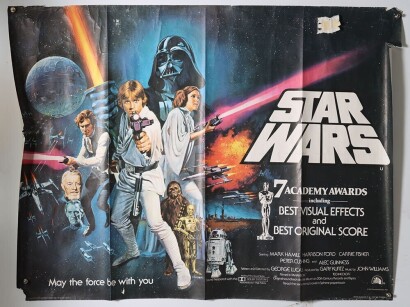 Original Scarce Academy Award Style C Star Wars Film Poster.