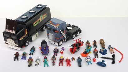 Collection of Vintage M.A.S.K. MASK Vehicles and action figures.
