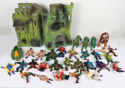 Quantity of Vintage Masters of the Universe He-Man loose action figures and more Mattel.