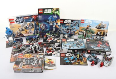Collection of Lego Star Wars Built sets, boxes and more.