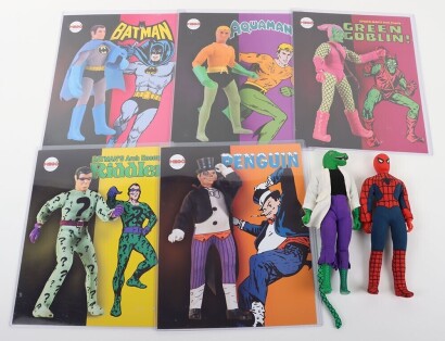 Two Vintage Mego World's Greatest Super Heroes Action Figures 1975.