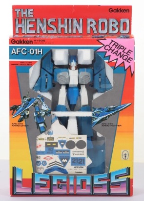 Vintage The Henshin Robo AFC-01H Triple Change Legioss Gakken Robot Transformers.